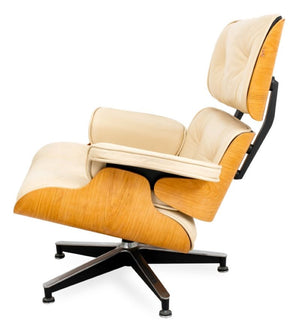 Eames Style Bentwood Lounge Chair and Ottoman (9644236439859)