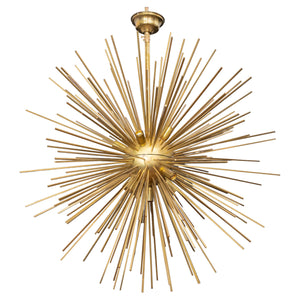 Italian Modern Large Brass Sputnik Chandelier (9419867717939)