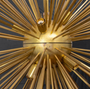 Italian Modern Large Brass Sputnik Chandelier (9419867717939)
