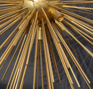 Italian Modern Large Brass Sputnik Chandelier (9419867717939)
