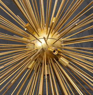 Italian Modern Large Brass Sputnik Chandelier (9419867717939)