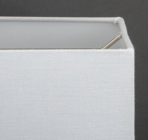 White Geometric Table Lamps, Pair (9678220165427)