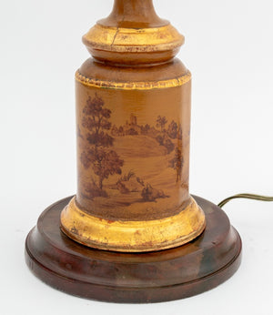 Italian Giltwood Columnar Table Lamp (9771887067443)