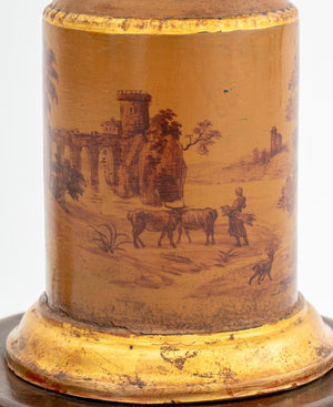 Italian Giltwood Columnar Table Lamp (9771887067443)