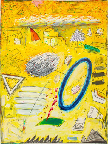 Elfi Schuselka Surrealist Composition Mixed Media