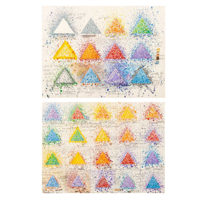 Elfi Schuselka "20 Triangles", Etc. Mixed Media, 2