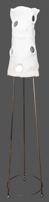Modernist Sculptural Plaster Floor Lamp (9670114541875)