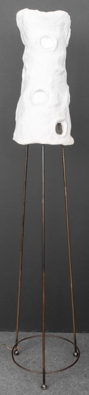 Modernist Sculptural Plaster Floor Lamp (9670114541875)