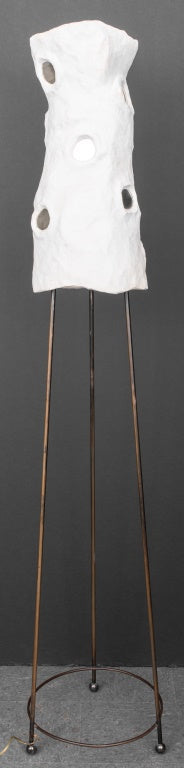 Modernist Sculptural Plaster Floor Lamp (9670114541875)