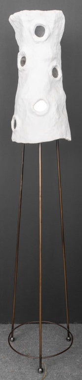 Modernist Sculptural Plaster Floor Lamp (9670114541875)