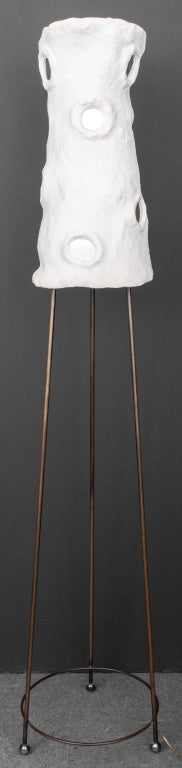 Modernist Sculptural Plaster Floor Lamp (9670114541875)