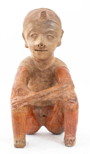 Nayarit Pre-Columbian Seated Male Figure (9553858068787)