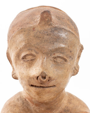 Nayarit Pre-Columbian Seated Male Figure (9553858068787)