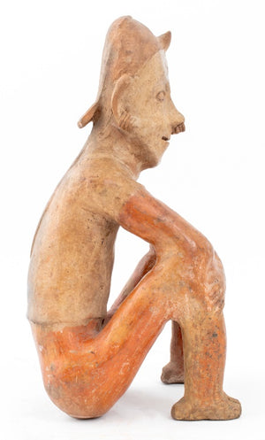 Nayarit Pre-Columbian Seated Male Figure (9553858068787)