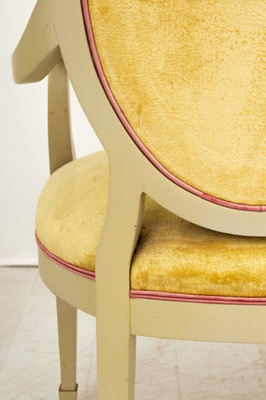 Jamie Drake Lacquered Transitional Armchairs, Pair (9579518296371)