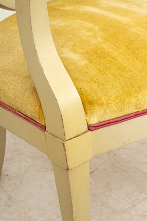 Jamie Drake Lacquered Transitional Armchairs, Pair (9579518296371)