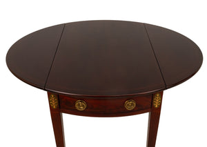 Baker Federal Style Inlaid Mahogany Pembroke Table (9612463112499)