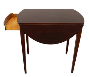 Baker Federal Style Inlaid Mahogany Pembroke Table (9612463112499)