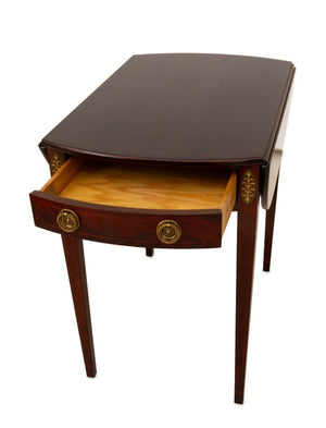 Baker Federal Style Inlaid Mahogany Pembroke Table (9612463112499)