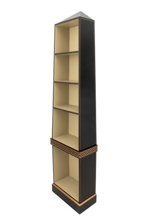 Chelsea House Ebonized Obelisk Bookcase (9615121482035)