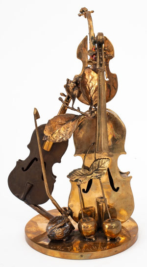 Francois Boucheix Composition Musicale Gilt Bronze (9690163249459)