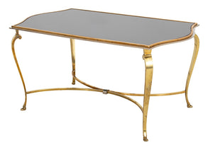 Hollywood Regency Glass Top Coffee Table (9690145095987)