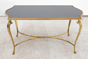 Hollywood Regency Glass Top Coffee Table (9690145095987)