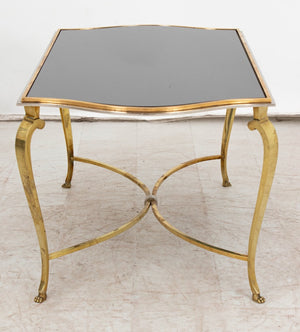 Hollywood Regency Glass Top Coffee Table (9690145095987)
