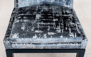 Pair of Vladimir Kagan Velvet Covered Key Chairs (9634265137459)
