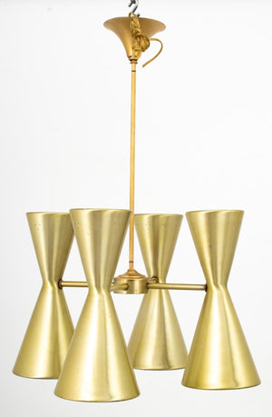 Mid-Century Modern Hourglass Form Chandelier (9553782604083)