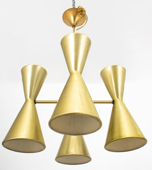 Mid-Century Modern Hourglass Form Chandelier (9553782604083)