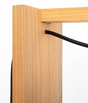 Contemporary Cherrywood and Slate Table Lamp (9612414812467)
