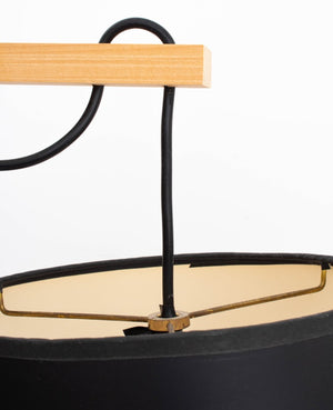 Contemporary Cherrywood and Slate Table Lamp (9612414812467)