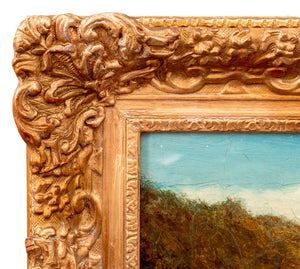 A. Sparks River Scene with Dock Oil on Canvas (9762800369971)