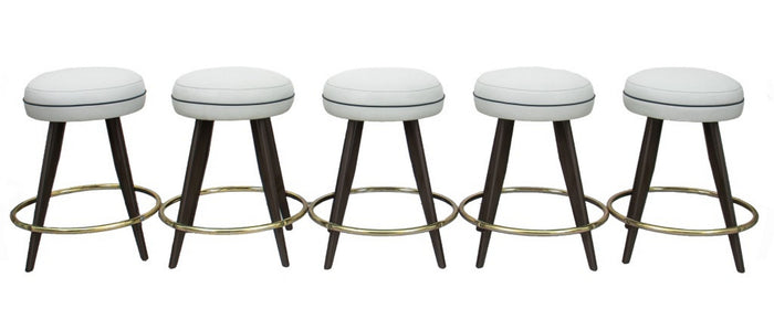 French Mid-Century Modern Stools, 5