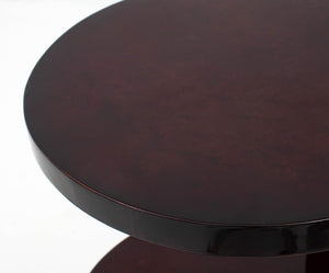 Leleu Style Art Deco Rosewood 2-Tiered End Table (9690138706227)