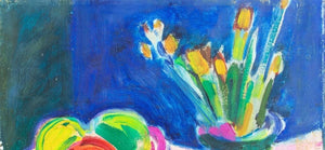 Howard Trafton Still Life of Fruit & Flowers Oil (9618714755379)