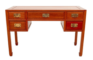 Asian Modern Style Walnut Desk and Chair (9648723394867)