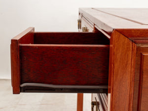 Asian Modern Style Walnut Desk and Chair (9648723394867)