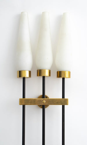 Arte Moderne Tommi Parzinger Style 3-Light Sconce (9690149388595)