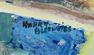 Harry Bleiweiss Cubist Landscape Oil on Canvas (9655305240883)