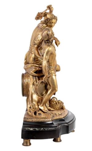 Etienne Falconnet "Musicians" Gilt Bronze Clock (9701406146867)