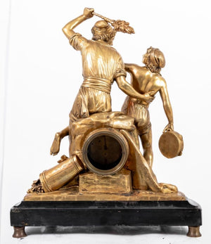 Etienne Falconnet "Musicians" Gilt Bronze Clock (9701406146867)