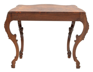Louis XV Style Walnut Console Table (9690245792051)