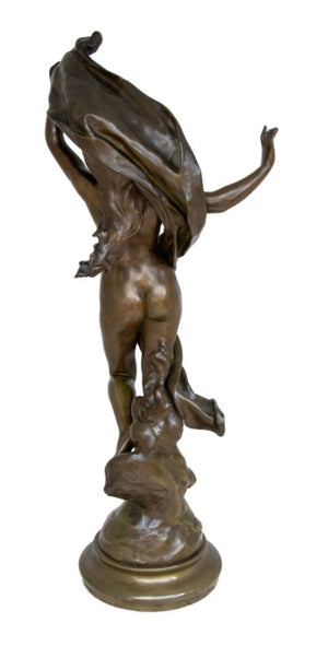 Henri Godet "L'Aurore" Patinated Bronze Sculpture (9634348630323)