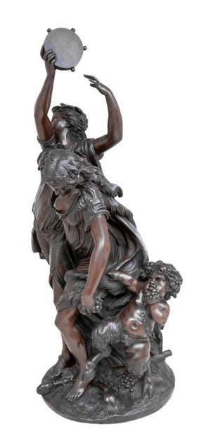 Clodion "Bacchanal" Patinated Bronze Sculpture (9634352070963)
