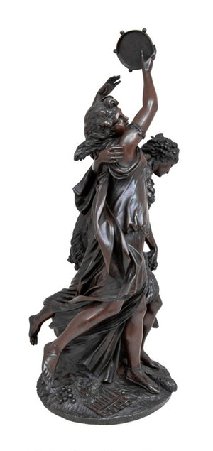 Clodion "Bacchanal" Patinated Bronze Sculpture (9634352070963)