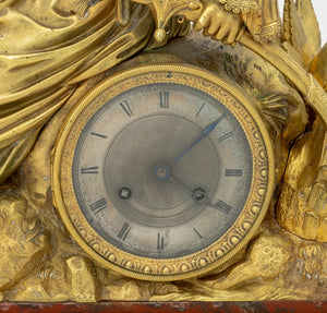 Charles X Gilt Bronze and Marble "Mamelouk" Clock (9670259933491)
