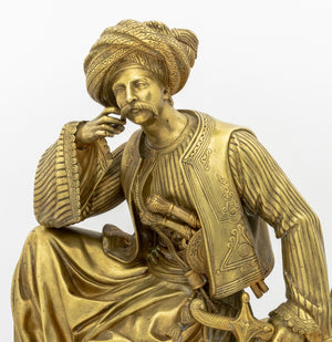 Charles X Gilt Bronze and Marble "Mamelouk" Clock (9670259933491)