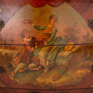 Louis XV Style Painted Kingwood Bombe Commode (9690232455475)